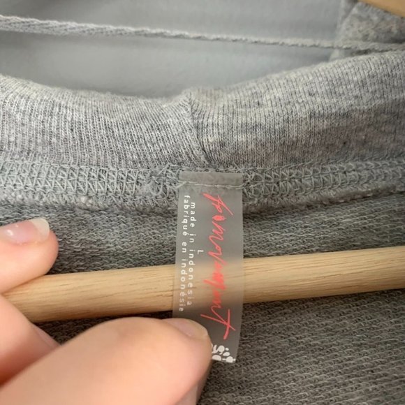 Revolve Free People FP Movement Circuit Tunic Grey Cotton Smocked Sweatshirt L - Picture 6 of 14